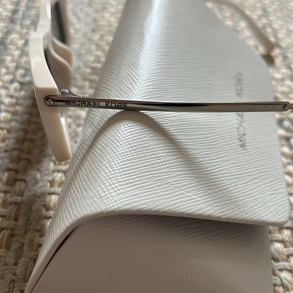 Michael Kors White Frame Stowe Sunglasses - Picture 9 of 13